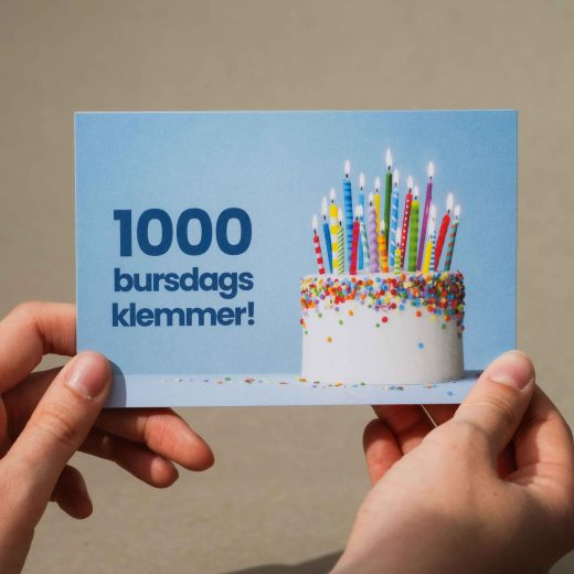 Kakepakken med FSC-godkjente bursdagskort