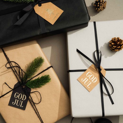 Til-og-fra-lapper til juledugnad