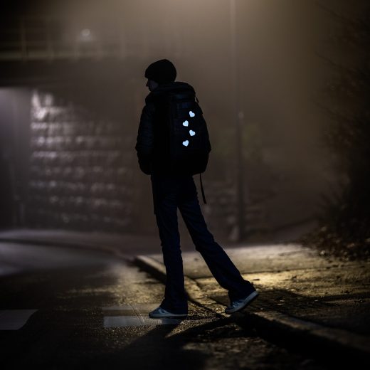 Reflekspakken med reflekser til sykkel, hjelm og utstyr